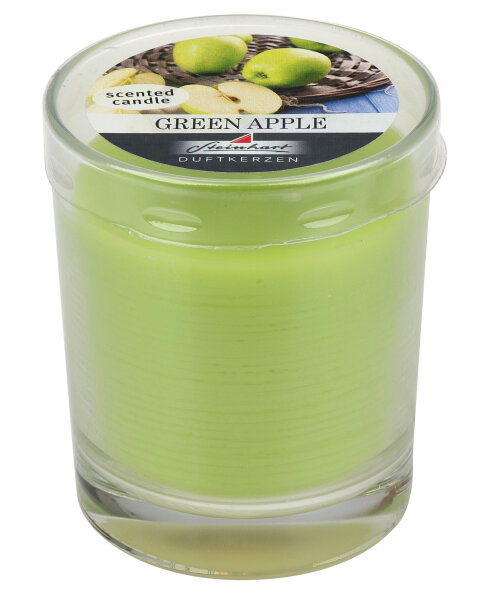 Duftkerze im Glas Green Apple 79 x Ø 65 mm, ca. 26 h