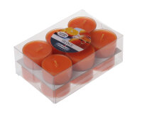 Duftteelichter im 12er Pack Orange 18 x Ø 38 mm...
