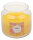 Citronella Kerze Glas Willy mit Etikett "Fresh Summer" Gelb 100 x Ø 99 mm