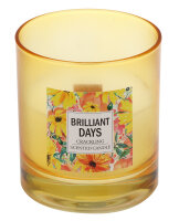 Knisterkerze Duftkerze "Brilliant Days" Gelb 79...