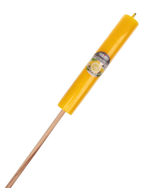 Fackelkerze "Citronella" Gelb 230 x Ø 38 mm, Gesamtlänge 680 mm