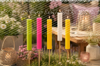 Fackelkerze "Citronella" Gelb 230 x Ø 38 mm, Gesamtlänge 680 mm