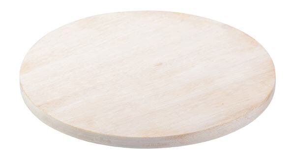 Holzteller, Kerzenuntersetzer hell D 10 cm