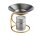 Öllampe Duftlampe "Modern" Gold/Silber mit abnehmbarer Duftschale (Model A)