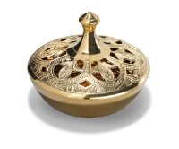 Räucherpfännchen breit und rund mit Deckel in...