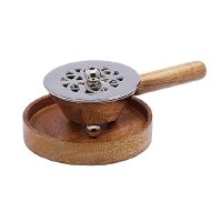 Räucherpfännchen aus Messing Silber vernickelt...