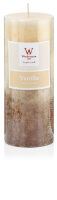 Duftkerze Stumpenkerze Vanille 3 farbig 130 x 68 mm