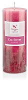 Duftkerze Stumpenkerze Cool Cranberry 3 farbig 130 x 68 mm