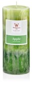 Duftkerze Stumpenkerze Fresh Apple 3 farbig 130 x 68 mm