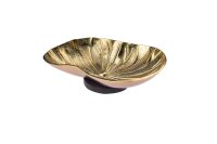 Räucherschale „Blatt“ Gold 145 x 190 mm