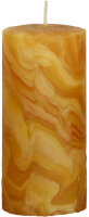 100% Bienenwachskerzen marmoriert Natur 150 x 70 mm, 1...
