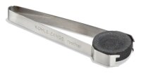 Kohlenzange aus Edelstahl, Länge 150 mm